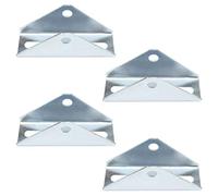 4 Pcs Solar Panel Tilt Mount Bracket for 1-5/8" Strut Channel, Pivot Holes Accept 1/2" Bolt