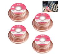 4 PCS Solder Wick Desoldering Wick Soldering Wick Desoldering Braid with Flux Braid Remover No Clean with 2.5mm Width 1.5m Length for Remove The Solder Electrical Components