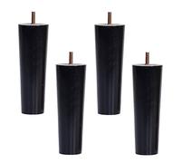 4 PCS Solid Tapered Wood M10 Sofa Legs Replacement Furniture Feet with Pre Drilled 10mm Bolt and Anti Slip Mats, for TV Stand Chair Dresser Couch Table Bed(Color:vertical,Size:15cm/5.91in)