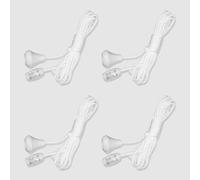 4 PCS Spare Nylon Pull Cord for Ceiling Switch, Light Switch and Bathroom Light Pull Cord, Suitable for Bathroom Bedroom, Ceiling Switch Bathroom Light