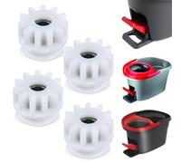 4 Pcs Spin Mop Replacement Parts, Pedal Bearing Replacement for Ocedar Mop Bucket One Way Clutch Gear Sprockets Repair Compatible with 90% Rotation Mops Bucket on the Market