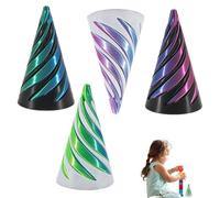 4 Pcs Spiral Cone Fidget toy, 3D Printed Fidget Toys, Impossible Cone Figet Toys, Beautiful and Durable Figet Toys Suitable for use at Home School Office and Outdoors