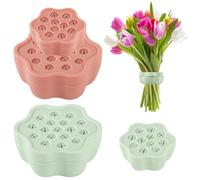 4 PCS Spiral Ikebana Stem Holders, Twist Rotatable Flower Arrangers, Flower Frog Stem Holders, Silicone Ikebana Flower Arrangement Holders, Floral Grid for Vase, DIY Bouquet Twister