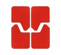 4 PCS Splash Guards Mud Flaps Car Mudguards Fender Cover Flares W/Hardware Universal Front Rear RED