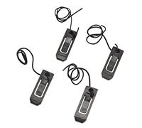 4 PCS Split Surfer Paddle Board Fin Clip Water Separator Paddleboard Surfboard Tail Fish Buckle Wear- Solid Easy Disassemble Assemble Anti-Lost Rope Movable Center for Inflatable P