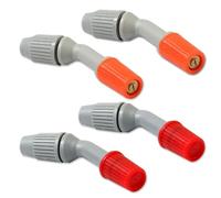 4 PCS Spray Nozzles Durable Weedkiller Cone Spare Parts Sprayers Replacement Fan Shape Nozzles for Farm Orchard Garden Sprayer, Garden Irrigation System Watering Hose Nozzle Sprayers Spares