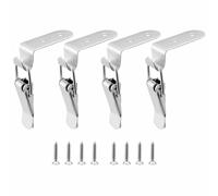 4 Pcs Spring Loaded Toggle Latches, 304 Stainless Steel Spring Loaded Catche with Screws, 90-Degree Right Angle Toggle Latche for Toolbox Drawer Without Keyhole