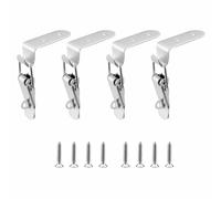 4 Pcs Spring Loaded Toggle Latches, Iron Spring Loaded Catche with Screws, 90-Degree Right Angle Toggle Latche for Toolbox Drawer with Keyhole