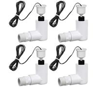 4 Pcs SS2 Condensate Float Switch, AC Water Level Control with 6 ft / 1.8 m Cable, L Shape Float Design, HVAC Water Level Sensor, 5.1 x 4.3 x 1.6 in / 13 x 11 x 4 cm