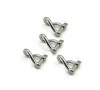 4 Pcs Stainless Steel 316 Twist Shackle 3/16" (5mm) Marine Grade