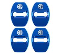 4 Pcs Stainless Steel Car Door Lock Cover Protector for MG HS Plug-in PHEV EHS 2019 2020 2021 2022, Lock Buckle Cover Anti-Corrosion Waterproof Rustproof Decoration Accessories,Blue