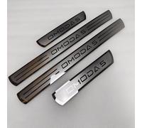 4 pcs Stainless Steel Car Door Sill Protector for CHERY OMODA 5 2021 2022 2023, Scuff Guard Threshold Cover Pedal, Non-slip Anti-scratch Kick Plates Sticker Trim