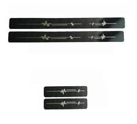 4 Pcs Stainless Steel Car Door Sill Protector for Seat Arona SUV 2017-2019, Antislip Kick Plates, Welcome Pedal Decorative Strips, Accessories,Carbon Fiber