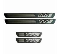 4 Pcs Stainless Steel Car Door Sill Protector for Seat Arona SUV 2017-2019, Welcome Pedal Threshold Cover, Kick Plates Scuff Guard Styling Decoration,Black