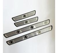 4 Pcs Stainless Steel Car Door Sill Protector for Smart Fortwo 451 453, Welcome Pedal Strips, Nonslip Scratch Scuff Protection Trim, Accessory,A