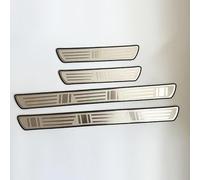 4 Pcs Stainless Steel Car Door Sill Protector for VW Arteon Shooting Brake 2020 2021 2022 2023 2024 2025, Welcome Pedal Strips, Nonslip Scratch Scuff Protection Trim, Accessory,B
