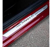4 pcs Stainless Steel Car Door Sill Protector Strips for OP-EL Vauxhall Mokka X 2018-2021, Car Door Kick Plates Scuff Guard Threshold Styling Decoration Accessories