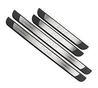 4 pcs Stainless Steel Car Door Sill Protector Strips for Peu-geot 208 2012-2020, Car Door Kick Plates Scuff Guard Threshold Styling Decoration Accessories