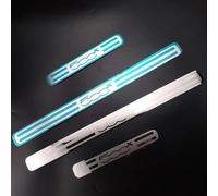4 Pcs Stainless Steel Car Scuff Plate for Fi-at 500x 2015-2020 Car Door Sill Protector Anti Scratch Kick Plates Styling Decoration Accessories,Silver