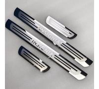 EAGLEG 4 Pcs Stainless Steel Car Scuff Plate for Op-el Vauxhall Insignia 2013-2021 Car Door Sill Protector Anti Scratch Kick Plates Styling Decoration Accessories,Silver
