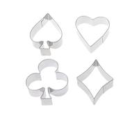 4 Pcs Stainless Steel Cookie Cutter Set Pastry Cake Biscuit Cutting Molds Cookie for Kids