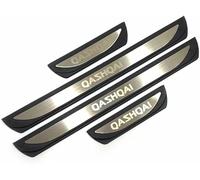 ABCPAK 4 pcs Stainless Steel Door Sill Protector Strips,For Nissan Qashqai J12 2022 Non Slip Anti Scratch Scuff Styling Welcome Pedal