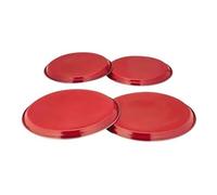 4 Pcs Stainless Steel Hob Cover Stove Plate Set Electric Cooker Ring LID Burner Protector Kitchen Home Tools & Accessories Restaurants Red