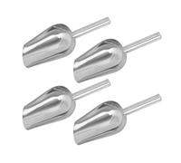4 Pcs Stainless Steel Ice Scoops, Sweet Candy Food Scoops, Small Food Serving Scoop for Kitchen, Bar, Birthday Party, Wedding and Buffet, Silver,19 cm / 7.5 inches