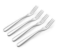 4 PCS Stainless Steel Mini Cake Forks Set, Kids Forks for Fruit Dessert Salad, Appetizer Forks for Home, Wedding, Party, Cafe