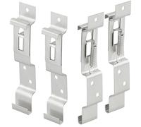 4 Pcs Stainless Steel Number Plate Clips,Trailer Number Plate Holder with Spring Clips, Rustproof Fixing Kit for Car, Caravan, Truck