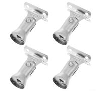 4 Pcs Stair Railing Post Mounting Hardware 304 Stainless Steel Handrail Support Bracket Set Silver
