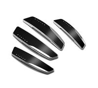 4 Pcs Status High Glossy Slim Door Edge Guards Bumper Protector Trim Guard Sticker Molding Black Color for Motors Auto Vehicle by GotoShop