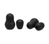 4 Pcs Stethoscope Ear Tips Replacement for Stethoscopes,Compatible with Littmann Eartips,Ear Piece,Replacement Parts for Classic III,Cardiology 3/4&IV,Small/Medium,Silicone Earplug (black)