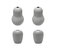 4 Pcs Stethoscope Ear Tips Replacement for Stethoscopes,Compatible with Littmann Eartips,Ear Piece,Replacement Parts for Classic III,Cardiology 3/4&IV,Small/Medium,Silicone Earplug (gray)
