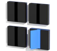 4 Pcs Sticky Note Dispenser, Magnetic Sticky Note Holder for Post It Notes, 3 x 3 Inch Sticky Note Organizer for Office Home Classroom, Black