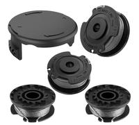 4 PCS Strimmer Spool Compatible with Bosch Art 23 SL 26 SL, with Covers, Grass Trimmer F016800569 F016800385 Strimmer Trimmer Cutting Spool Line Replacement