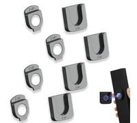 4 Pcs Strong Magnetic Remote Control Holder,Wall Mounted Remote Adhesive Control Holder, No Drilling with Slot Phones Charging, Remote Control Storage for School Homes