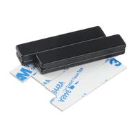 4 Pcs Strong Neodymium Bar Magnets, Strong Powerful Rectangular Rare Earth Magnets Strips with Double-Sided Adhesive for Crafts, Fridge, Science - 50x10x3mm black