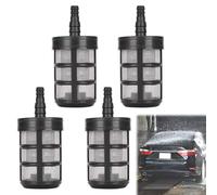 4 Pcs Suction Hose Filter Water Pump Suction Filter with Strainer Hose End Sprayer Double-Layer Encryption Strainer Pressure Washer Washing Machine Water Inlet Common Filter Accessories