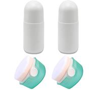 4 Pcs Sunscreen Applicator for Kids and 1.7 Oz Empty Roll on Bottles Set with Lid Easy to Apply Portable for Sunscreen Lotion Applicator Set for Family Travel..