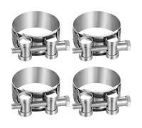 4 Pcs T Bolt Hose Clamps, 304 Stainless Steel Hose ClampsHose Clips Adjustable 40-43mm Clamping Range, Screws Exhaust Clamps T Pipe Clips Assortment for Water Pipe Auto Tube Attachments(20mm Width)
