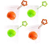 4 PCS Taba Squishy Set, Orange Squishy Toys Oranges Fruit Squeeze Toy Sensory Fidget Toys Squeezeable Fidget Toy to Anxiety Relief Novelty Gifts for Birthday Christmas