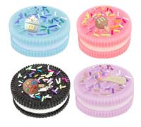 4 PCS Taba Squishy Toys, Taba Squishy Kit, Fufu Squishy, Sandwich Biscuit Squeeze Toys, Fidget Squeeze Toy Adorable for Adults,Stress Relief Novelty for Anxiety (4 Cookies)