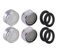 4 PCS Tap Aerator M24, Tap Filter Nozzle, Faucet Aerator Replacement Part with Gasket for Kitchen, Bathroom Sink
