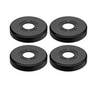 4 Pcs Tap Cover Collar, 20/25/32mm Heating Hose Pipe Collar Round Cover for Radiator, Showers, and Faucets Decoration(Black)