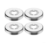 4 Pcs Tap Cover Collar, 20/25/32mm Heating Hose Pipe Collar Round Cover for Radiator, Showers, and Faucets Decoration(Silver)