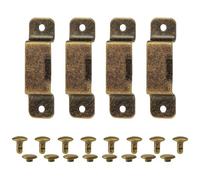 4 PCS Tape Measure Holder Clips, Tape Measures Holder Bench Belt Universal Tool Hanger Storage Dock Bronze Rivet Hook Set