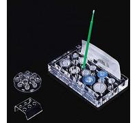 4 Pcs Tattoo Ink Cup Holder Acrylic Crystal Rack Tattoo Machine Pen Holder Stand for Ink Cups Caps Pigment Permanent Makeup Body Art