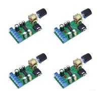 4 Pcs Tda2822m Dual Channel Audio Module Board 1.8v To 12v Dc For Sound Amp With Volume Control For Diy Speaker Projects Green Pcb