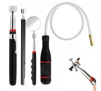 4 Pcs Telescopic Magnetic Pickup Tool, Magnetic Pickup Tool with Strong Magnetic Tips and Non-Slip Handles, Extendable Magnet Stick for Small Metal Parts